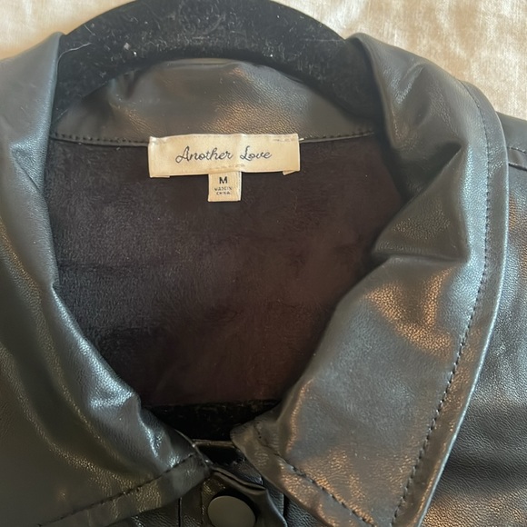 COPY - Black Leather Puff-Sleeve Dress!! - Picture 4 of 6